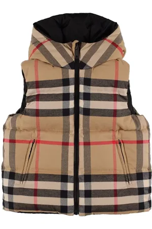Burberry Check Print Quilted Nylon Down Vest