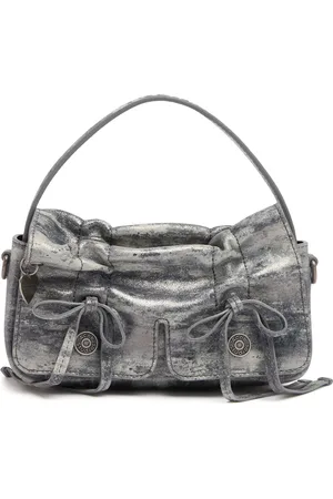 Acne Studios Micro Multipocket Laminated Suede Bag
