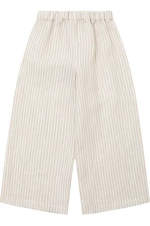 Il gufo Striped Linen Palazzo Pants
