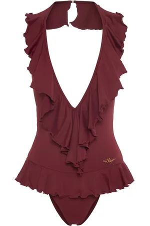 Chloé Ruffled Nylon One Piece Swimwear