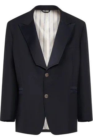 Etro Wool Blazer W/ Peaked Lapels