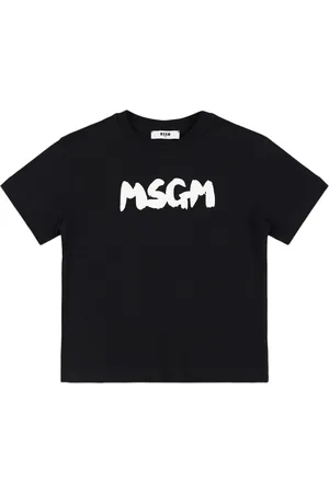 Msgm Printed Cotton Jersey T-shirt