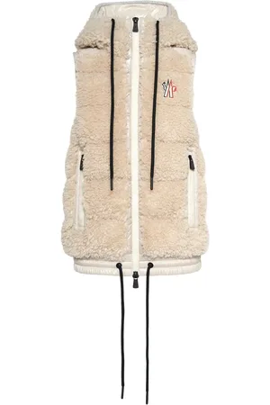 Moncler Padded Teddy Zip-up Down Vest
