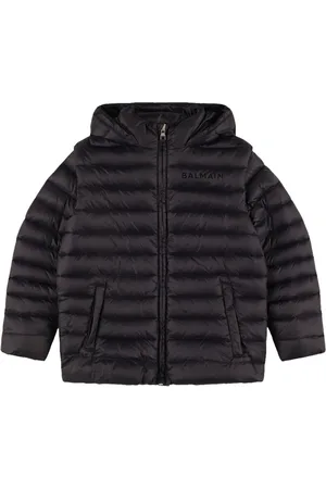 Balmain Hooded Poly Down Jacket