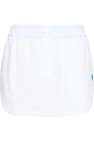 The Attico Rooney Cotton Poplin Mini Skirt