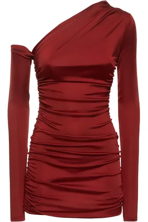 The Andamane Olimpia Draped Stretch Jersey Midi Dress
