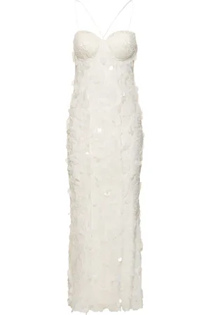ROTATE Randy Sequined Midi Slip Dress