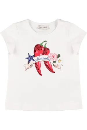 MONNALISA Printed Cotton Jersey T-shirt