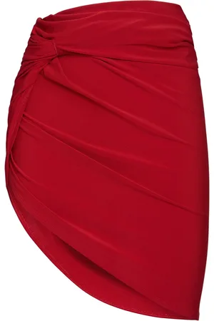 Jacquemus La Mini Jupe Drapeado Jersey Skirt
