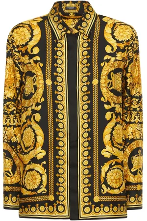 VERSACE Barocco Printed Silk Twill Shirt