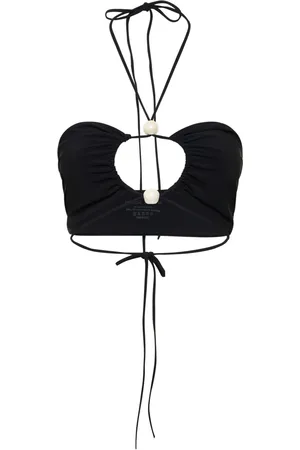 MAGDA BUTRYM Jersey Halter Bikini Top