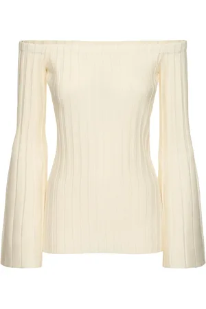 GABRIELA HEARST Nelson Wool & Cashmere Rib Knit Top