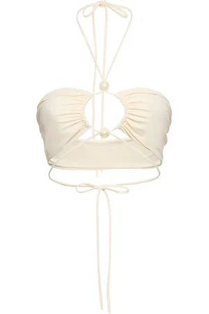 MAGDA BUTRYM Jersey Halter Bikini Top