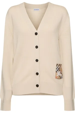 Burberry Wool Knit Logo Cardigan