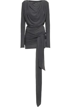 ROTATE Ligiana Draped Jersey Mini Dress