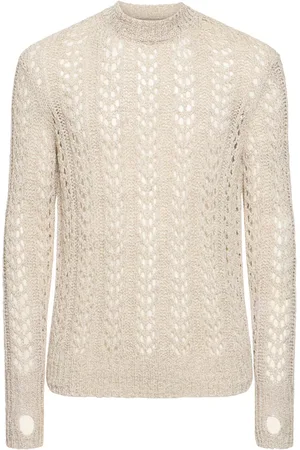 J.LAL Redos Cotton Blend Open Knit Sweater