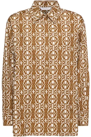 Max Mara Gallura Printed Poplin Shirt