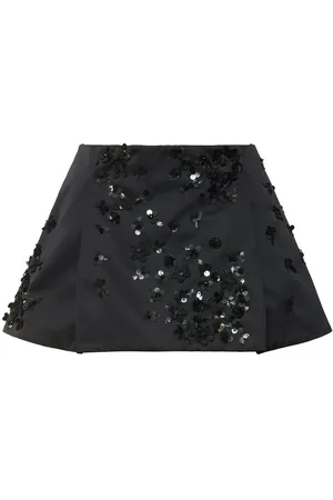 Des Phemmes Embellished Duchesse Mini Skirt