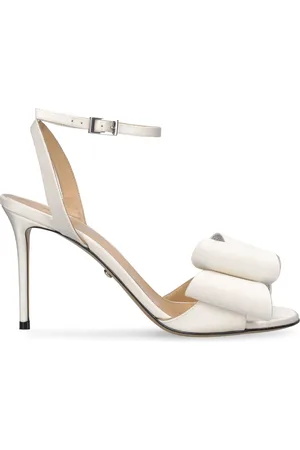 Mach & Mach 95mm Flowers Satin Sandals