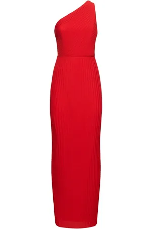 Solace Adira Pleated Chiffon Long Dress
