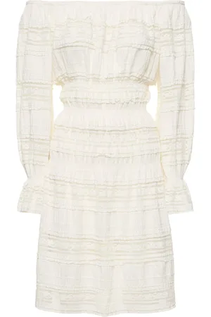 Designers Remix Avery Off-the-shoulder Lace Midi Dress