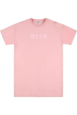 Msgm Printed Cotton Jersey Dress
