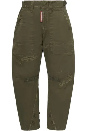 Dsquared2 Military Overdyed Twill Wide Pants