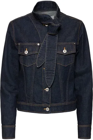 Lanvin Denim Jacket W/ Scarf Collar