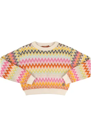 Missoni Zig Zag Jacquard Knit Wool Sweater