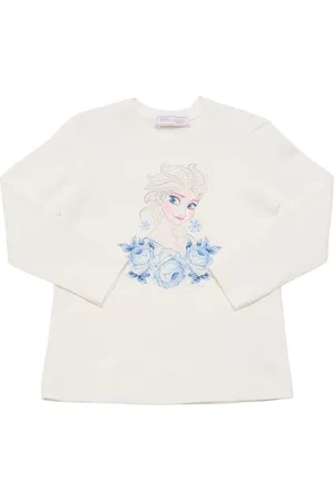 MONNALISA Printed Cotton Blend Jersey T-shirt