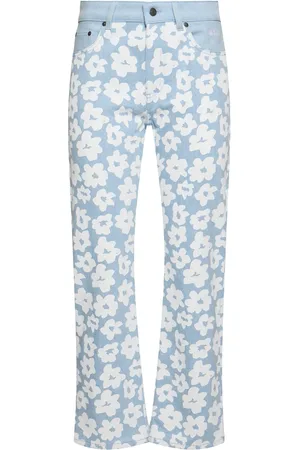 Msgm Printed Midrise Straight Jeans
