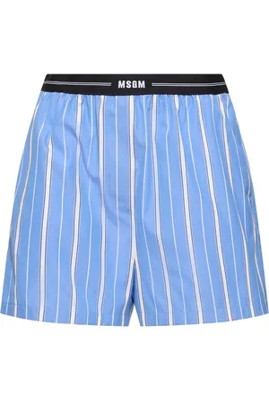 Msgm Cotton Poplin Shorts
