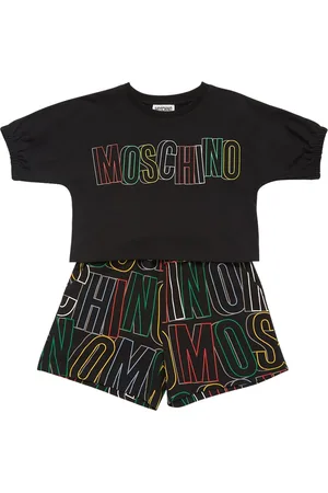 Moschino Cotton Jersey Cropped T-shirt & Shorts