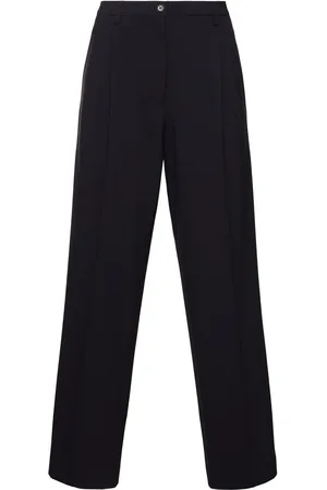 Aspesi Flannel High Rise Straight Pants