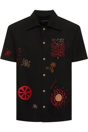 Andersson Bell Embroidered Linen & Cotton Shirt