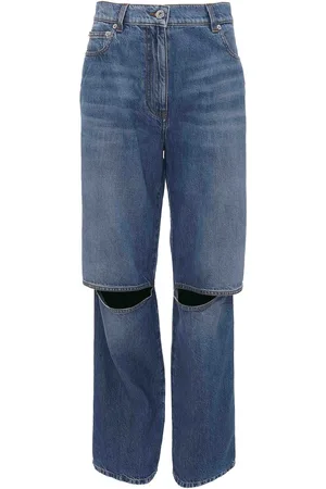 J.W.Anderson Cut-out-knee Denim Bootcut Jeans