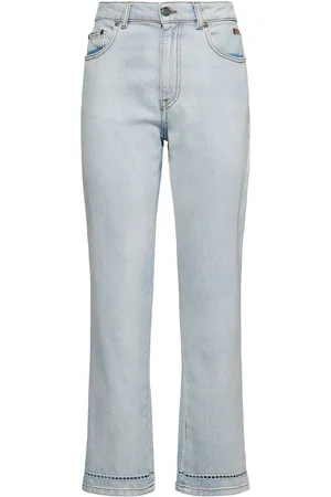 Msgm Cotton High Rise Straight Jeans