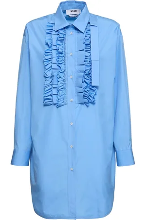 Msgm Cotton Poplin Mini Dress