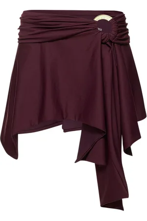 The Attico Jersey Mini Skirt W/ Ring