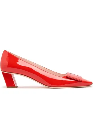 Roger Vivier 45mm Belle Vivier Lacquered Leather Pump