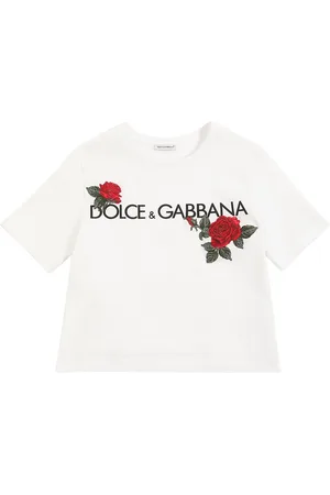 Dolce & Gabbana Logo Print Cotton Jersey T-shirt