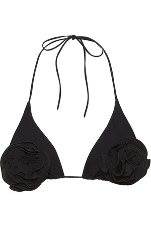 MAGDA BUTRYM 3d Flower Triangle Bikini Top