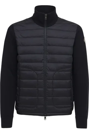 Moncler Wool Blend Tricot Down Jacket