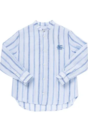 Etro Striped Linen Cloth Suit Shirt