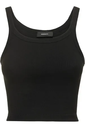 WARDROBE.NYC Hb Stretch Cotton Ribbed Tank Top