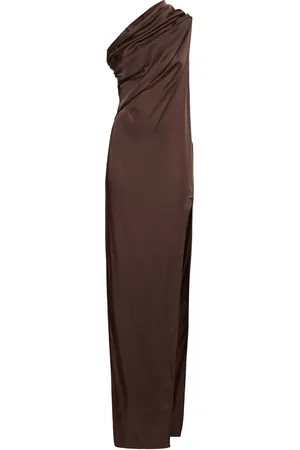 Rick Owens Athena Washed Charmeuse Long Dress
