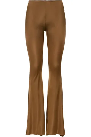 GIUSEPPE DI MORABITO Shiny Viscose Jersey Flared Pants