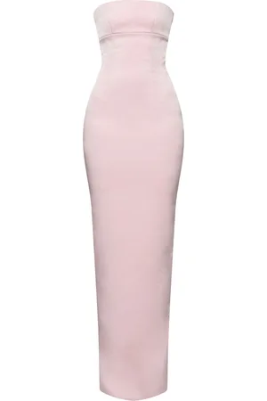 Monot Zoey Strapless Satin Long Dress