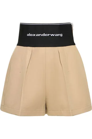 Alexander Wang Tailored Cotton & Nylon Shorts