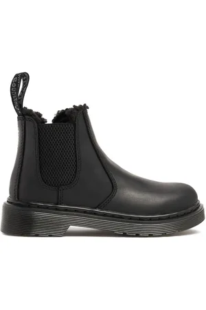 Dr. Martens 2976 Leather & Faux Fur Ankle Boots